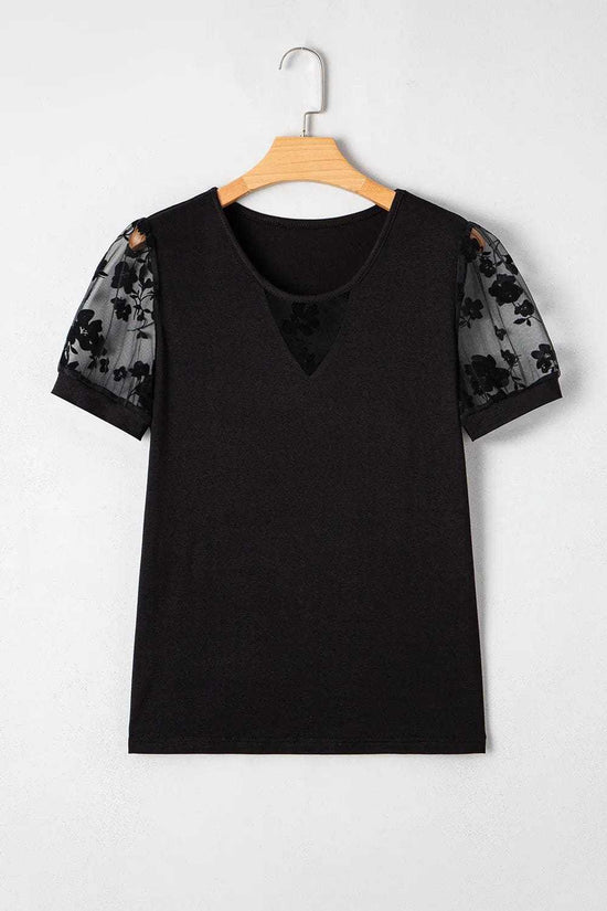 Tops & Tees Dark Elegance Lace Tee