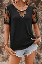Tops & Tees Dark Elegance Lace Tee