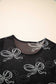 Tops & Tees Midnight Bow Mesh Tee