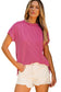 Tops/Tops & Tees Summer Knit Exposed Stitching T-shirt