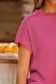 Tops/Tops & Tees Summer Knit Exposed Stitching T-shirt