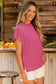 Tops/Tops & Tees Summer Knit Exposed Stitching T-shirt