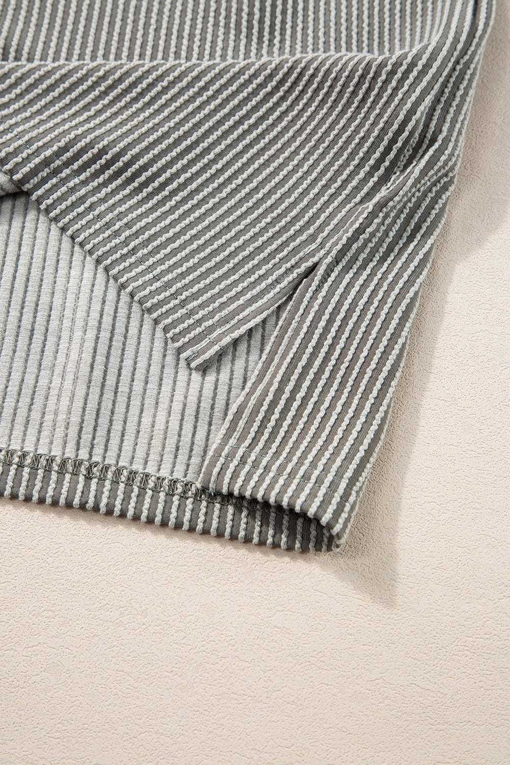 Tops/Tops & Tees Summer Knit Exposed Stitching T-shirt
