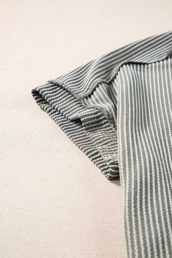Tops/Tops & Tees Summer Knit Exposed Stitching T-shirt
