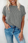 Tops/Tops & Tees Summer Knit Exposed Stitching T-shirt