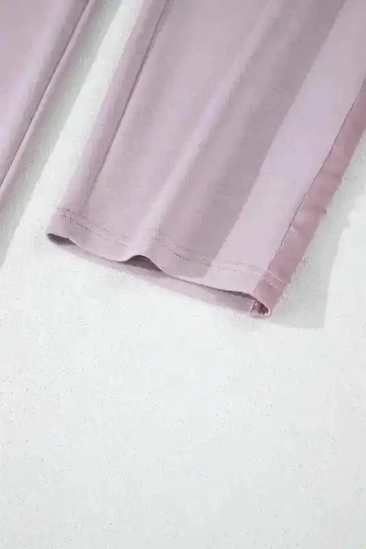 Trousers Satin-Stripe Drawstring High-Waist Pants