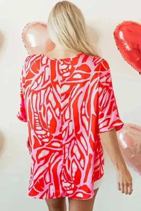Tunic Tops Ruby Rhapsody Oversized Blouse