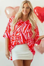 Tunic Tops Ruby Rhapsody Oversized Blouse