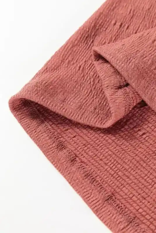 Tunic Tops Textured Grace Puff Sleeve Tunic Top