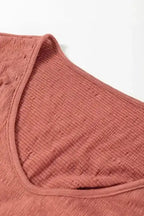 Tunic Tops Textured Grace Puff Sleeve Tunic Top