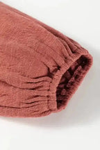 Tunic Tops Textured Grace Puff Sleeve Tunic Top