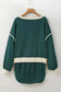 Two Piece Dresses Evergreen Contrast Pullover and Skort Set
