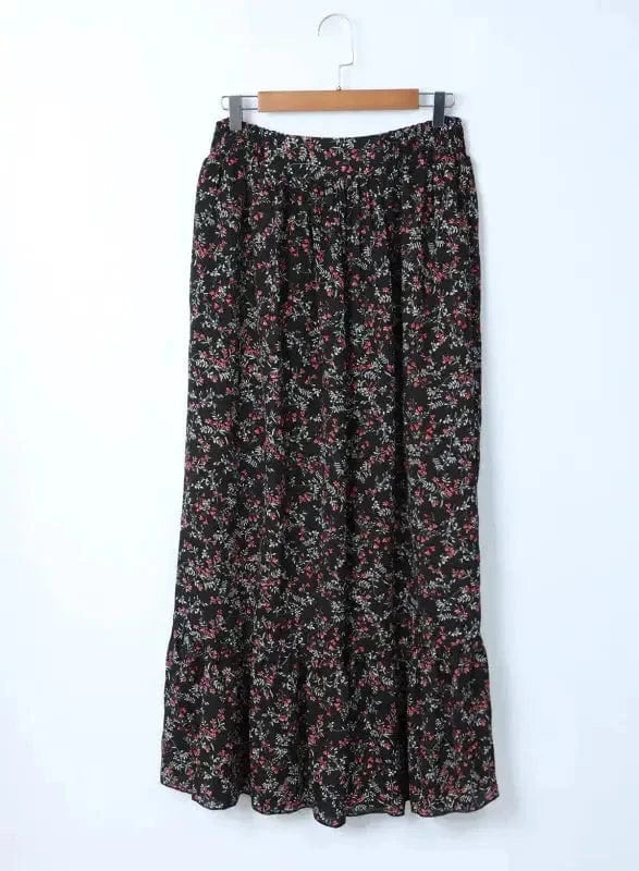 Two Piece Dresses Floral Fantasy Co-Ord - Crop Top & Maxi Skirt Set