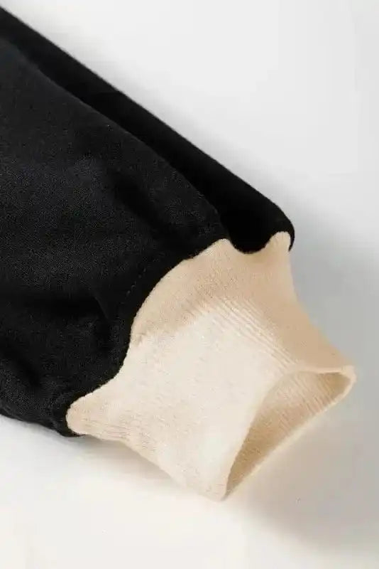 Two Piece Dresses Noir Chic Pullover and Skort Set