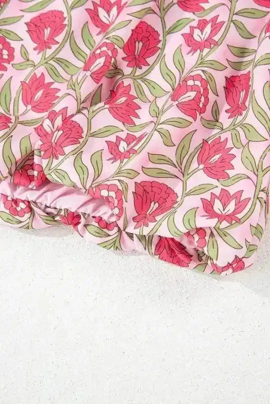 Two Piece Dresses Puffy Crop Top & Mini Skirt Set