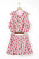 Two Piece Dresses Puffy Crop Top & Mini Skirt Set