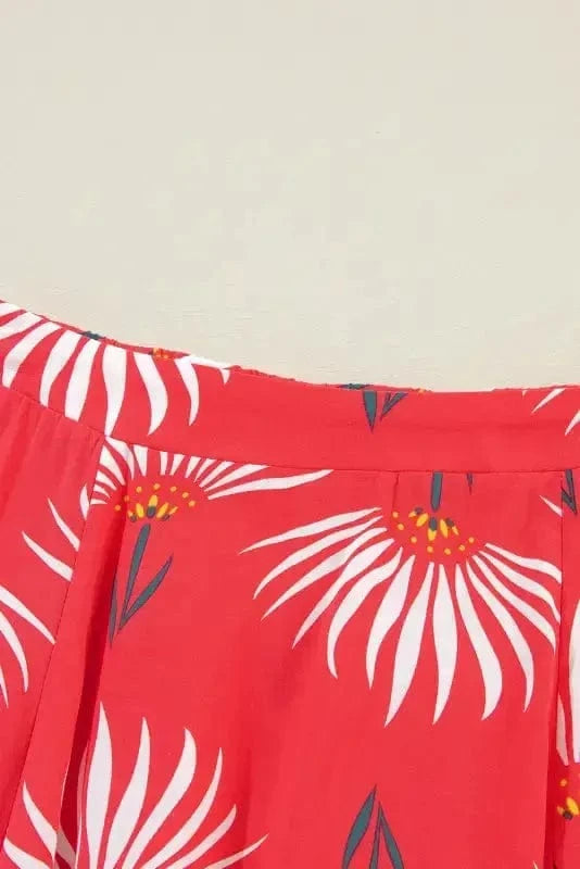 Two Piece Dresses Rosette Ruffle Co-ord Set