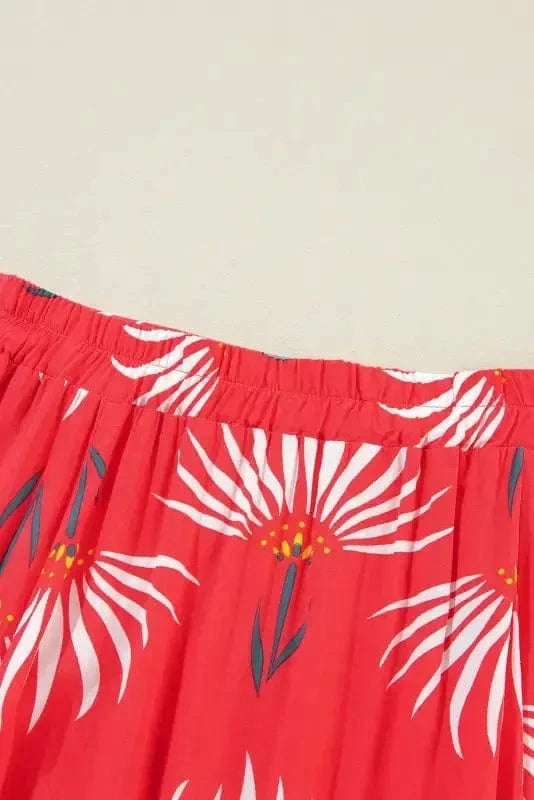 Two Piece Dresses Rosette Ruffle Co-ord Set