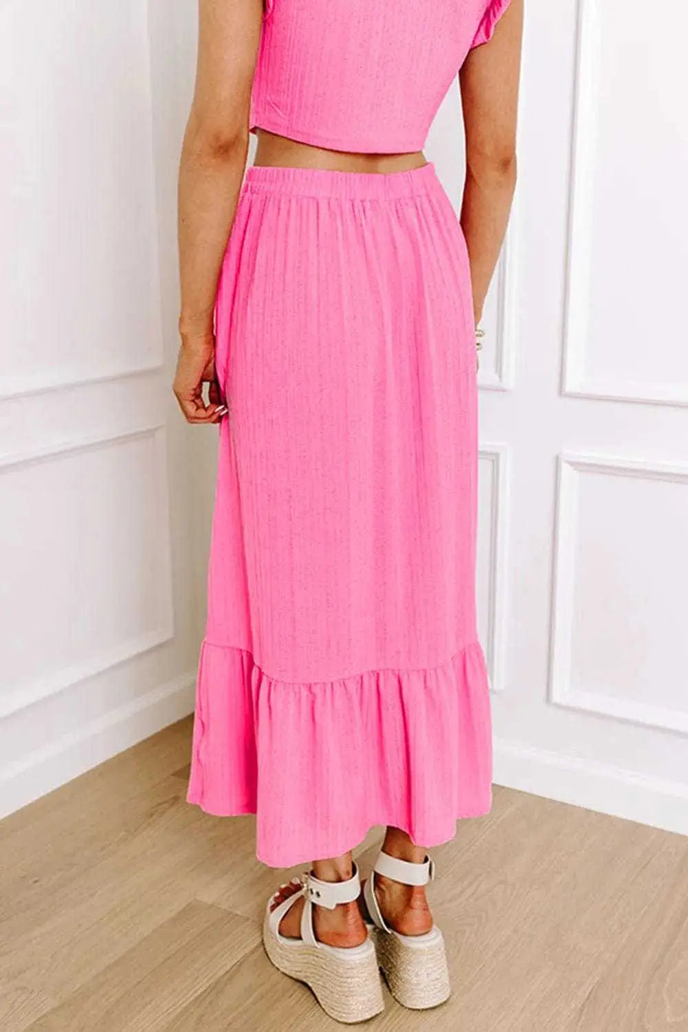 Two Piece Dresses Ruffle Grace Co-ord Skirt Set