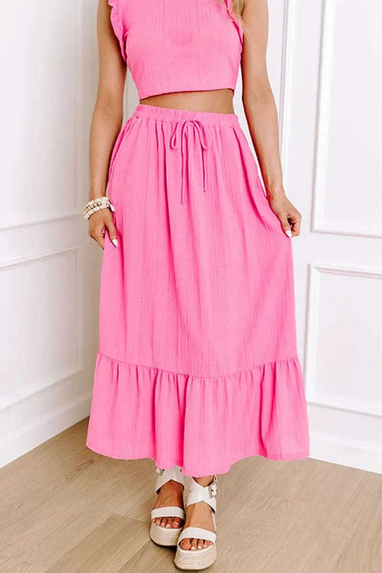 Two Piece Dresses Ruffle Grace Co-ord Skirt Set