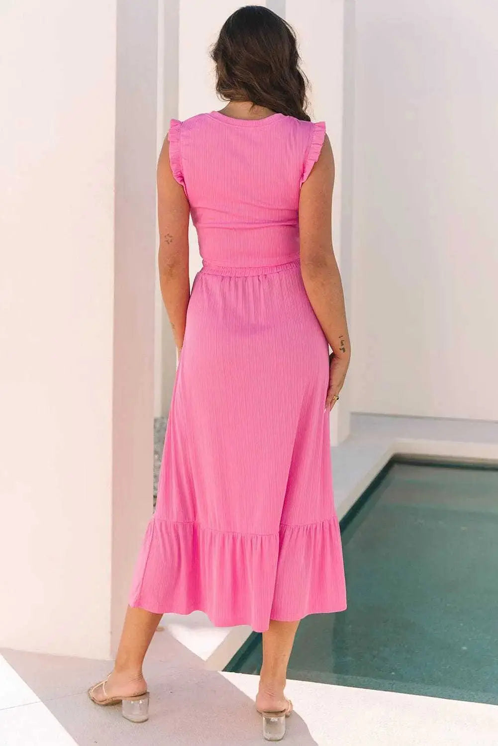 Two Piece Dresses Ruffle Grace Co-ord Skirt Set