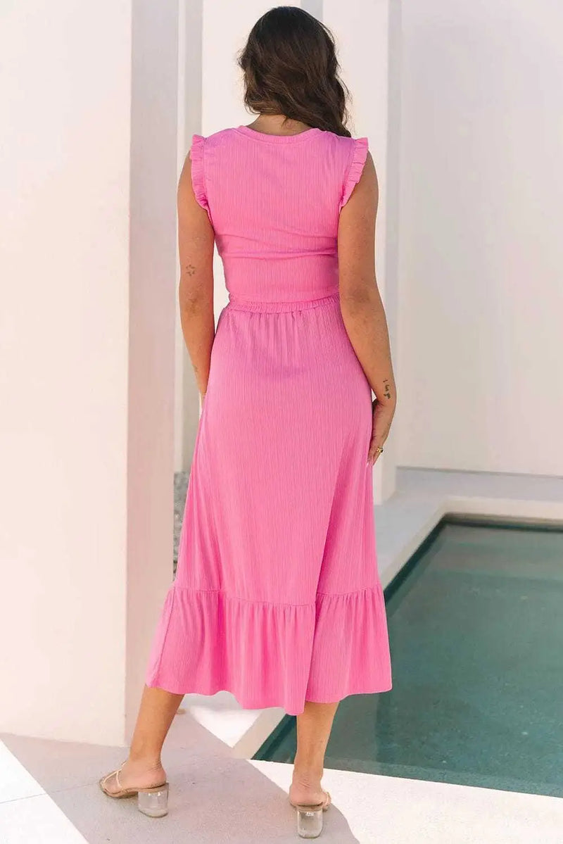 Two Piece Dresses Ruffle Grace Co-ord Skirt Set