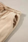 Two Piece Pant Sets Apricot Ensemble - Zip Jacket & Drawstring Pants