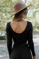 Two Piece Pant Sets Black Ribbed Crop Top Long Pants Set