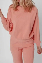 Two Piece Pant Sets Blossom CozyKnit Lounge Set