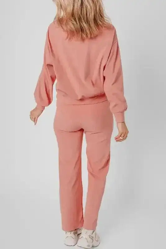 Two Piece Pant Sets Blossom CozyKnit Lounge Set