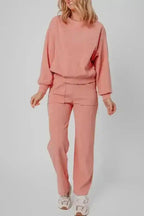 Two Piece Pant Sets Blossom CozyKnit Lounge Set