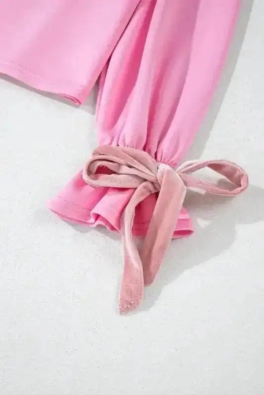 Two Piece Pant Sets Bonbon Chic Drawstring Lounge Set