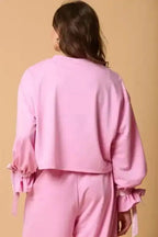 Two Piece Pant Sets Bonbon Chic Drawstring Lounge Set