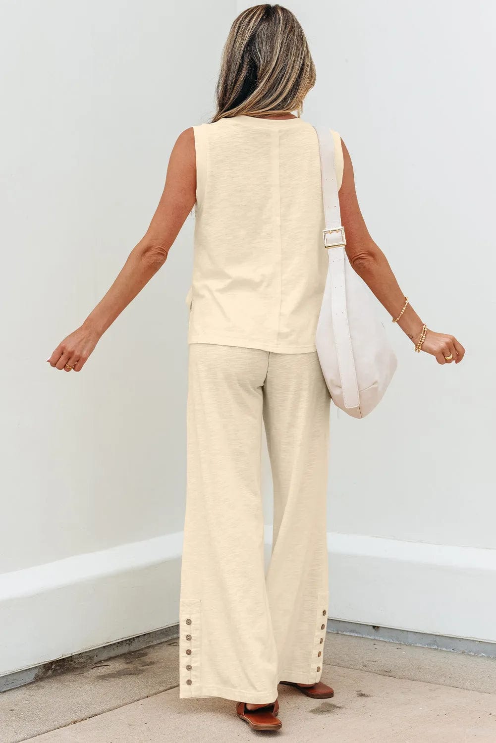 Two Piece Pant Sets Breezy Chic Pants Set