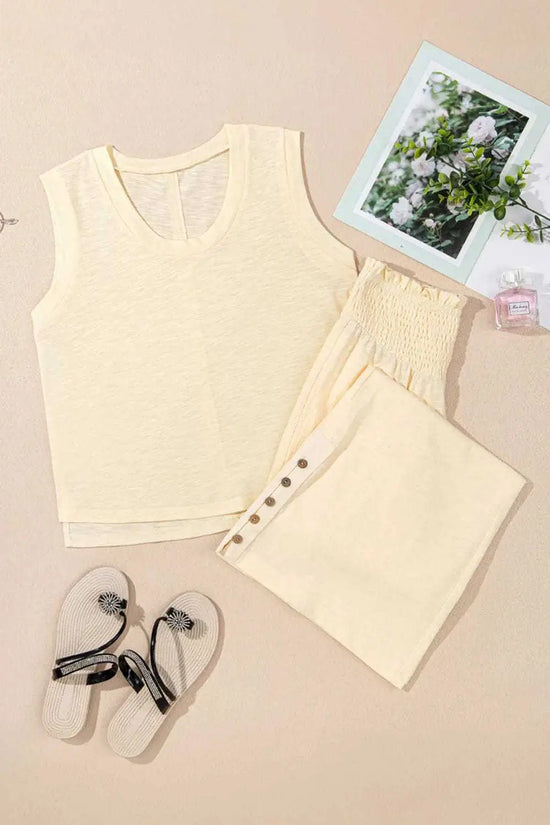 Two Piece Pant Sets Breezy Chic Pants Set