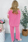 Two Piece Pant Sets Casual Luxe Corded Co-ord