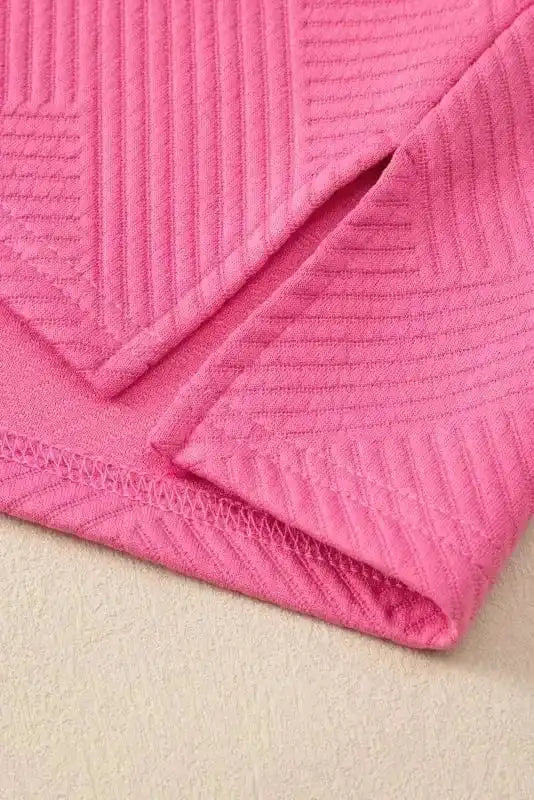 Two Piece Pant Sets Chic Bonbon Textured Ensemble