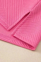 Two Piece Pant Sets Chic Bonbon Textured Ensemble