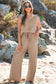 Two Piece Pant Sets Goat / S / 100%Polyester Luxury Wide Leg Co-ord Set – Trendy Matching Lounge Outfit