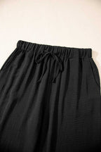 Two Piece Pant Sets Luxury Wide Leg Co-ord Set – Trendy Matching Lounge Outfit