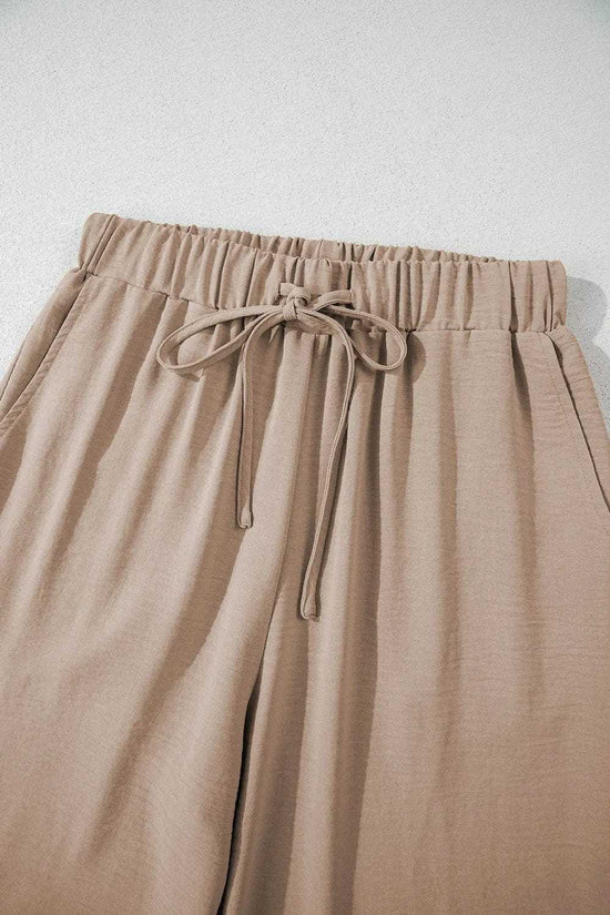 Two Piece Pant Sets Luxury Wide Leg Co-ord Set – Trendy Matching Lounge Outfit