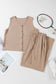 Two Piece Pant Sets Luxury Wide Leg Co-ord Set – Trendy Matching Lounge Outfit