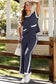 Two Piece Pant Sets Navy T-Shirt & Pants Set