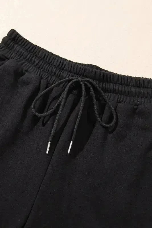 Two Piece Pant Sets Sleek Noir Zipper Ensemble