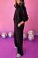 Two Piece Pant Sets Sleek Noir Zipper Ensemble