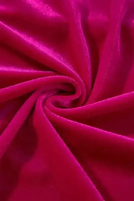 Two Piece Pant Sets Velvet Rose Ruffle - Chic Red Two-Piece Set