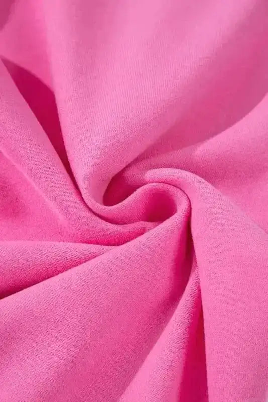 Two Piece Pant Sets Vivid Pink Zip & Tie Tracksuit Set