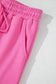Two Piece Pant Sets Vivid Pink Zip & Tie Tracksuit Set
