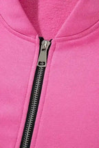 Two Piece Pant Sets Vivid Pink Zip & Tie Tracksuit Set