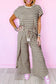 Two Piece Pants Sets Black Stripe / S / 95%Cotton+5%Elastane Funky Stripes Wide Leg Pants Set
